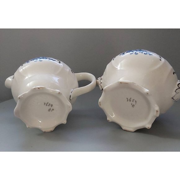 Vintage Victorian Style Sadler Cream and Sugar set, Made in England, White and S - Picture 5 of 9